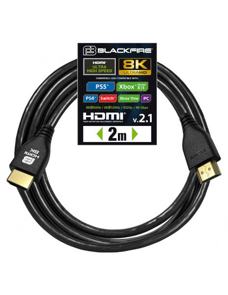 Cable HDMI Blackfire Cable Hdmi 2.1 8k Ultra High Speed ( Switch 2 / Ps4 / Xbox / Xbx / Switch / Pc ) (pro) Playstation 5 PS5 Hover Image