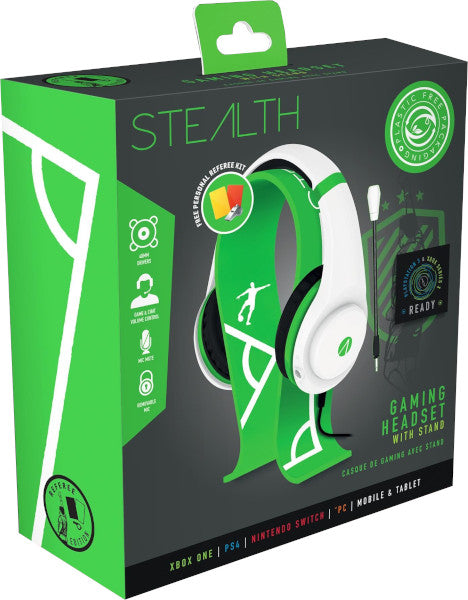 Cascos Stealth Gaming Headset Green & White Referee Edition (ps5/ps4/xbx/xbone/switch/pc/mobile) Playstation 5 PS5 Hover Image