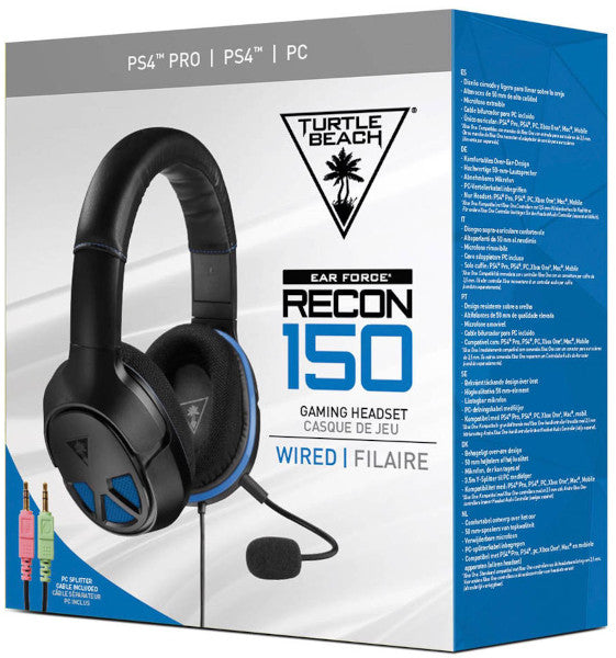 Cascos Turtle Beach Wired Gaming Headset Recon 150 Black (negro) (ps5/ps4/pc) Playstation 5 PS5 Hover Image