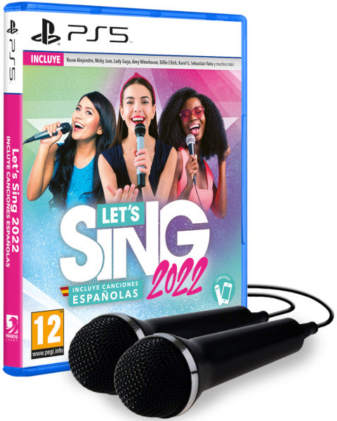 Let's Sing 2022 (incluye Canciones En Espaol) + 2 Microfonos Sony Playstation 5 PS5 Hover Image