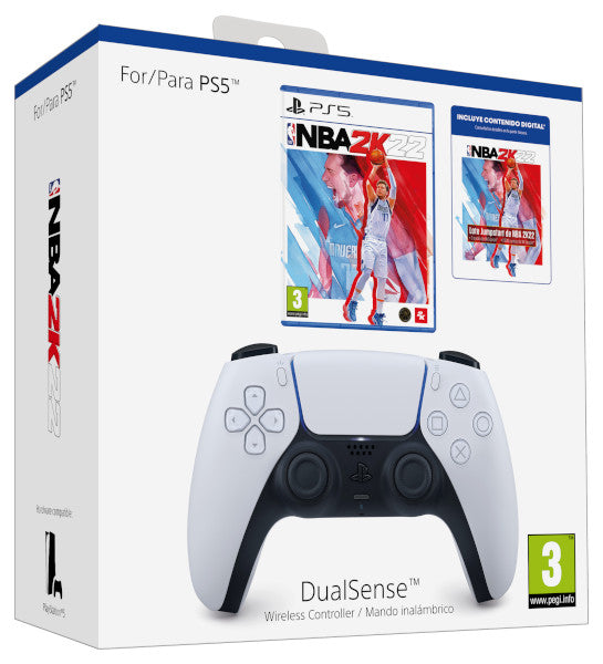 Nba 2k22 + Lote Jumpstart Nba 2k22 + Dualsense Wireless Controller White (blanco) Sony Playstation 5 PS5 Hover Image