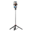Palo Selfie C13D con Led, Trípode extensible 1.35m para Móviles y cámaras - con mando inalámbrico Negro
