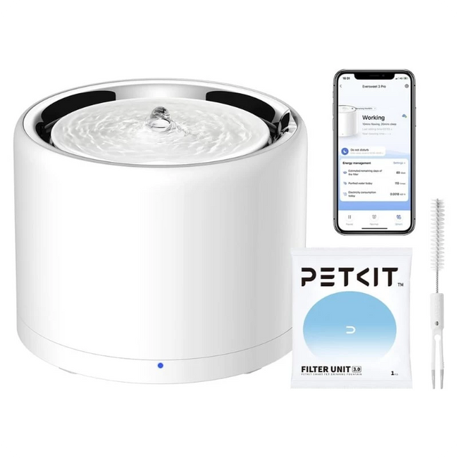 Petkit Eversweet 3 Pro UVC Smart Pet Silent Pump Blanco - Bebedero para animales de compaía Hover Image