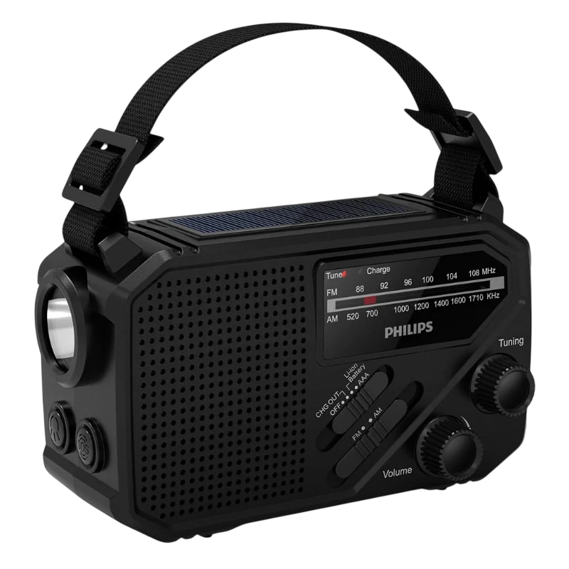 Philips TAR1609/00 - Radio Portátil Analógica con Linterna