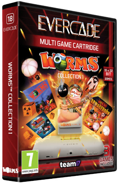 Evercade Multi Game Cartridge Worms Collection 1 Hover Image