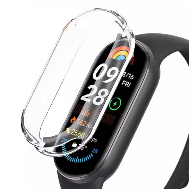 Funda PC + Cristal Templado Xiaomi Smart Band 10 Transparente Hover Image