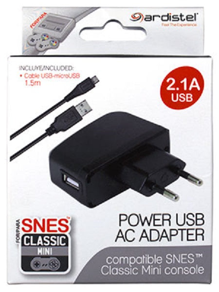 Ardistel Power Usb Ac Adaptor For Snes Classic Mini (cable Usb 1.5m) Hover Image