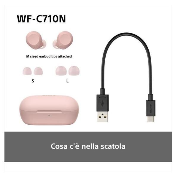 Sony Wf-c710n Rosa / Auriculares Inear True Wireless Con Noise Cancelling