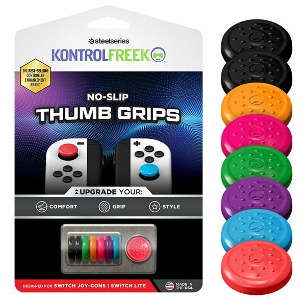 SteelSeries KontrolFreek No-Slip ThumbGrip 8 Pack Nintendo Switch JoyCon