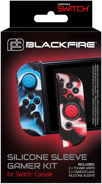Funda de silicona Blackfire Silicone Sleeve Gamer Kit 2 Thumb+ 2 Silicone Sleeve (camuflaje ) (oled) Hover Image
