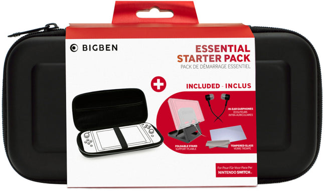 Pack Bigben Essential Starter Pack Negro (funda Rigida/protector Pantalla/auriculares/soporte) Hover Image