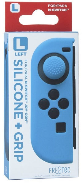 Funda de silicona Fr-tec Silicone + Grip For Joy-con Izquierdo (let) Azul Hover Image
