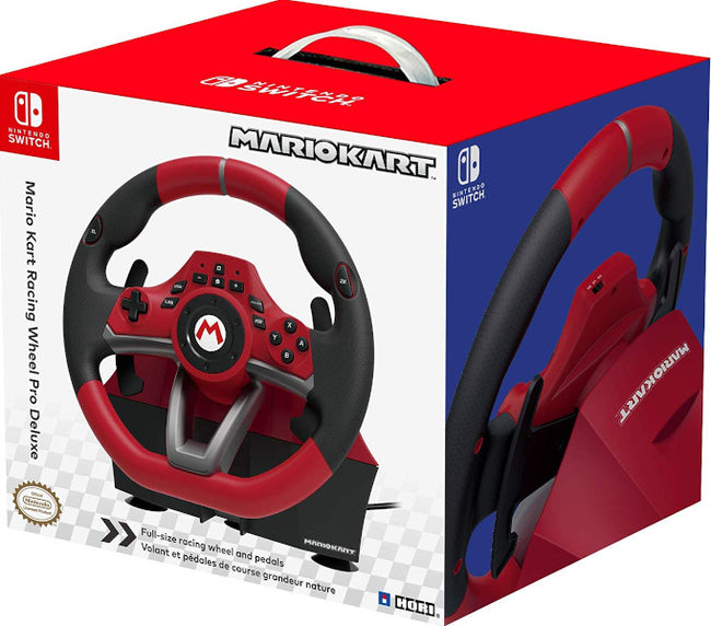Volante Hori Mario Kart Racing Wheel Pro Deluxe (oficial) ( Switch 2 / Switch / Oled / Pc ) Hover Image
