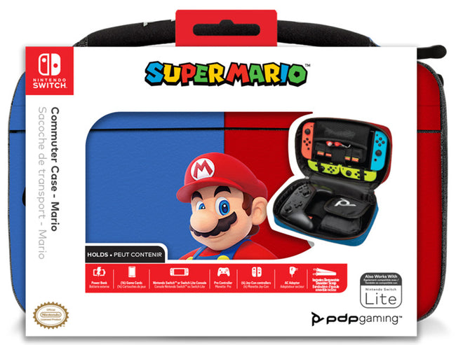 Funda Pdp Commuter Case Super Mario (mario Azul Y Rojo) (lite) ( Switch 2 ) Hover Image