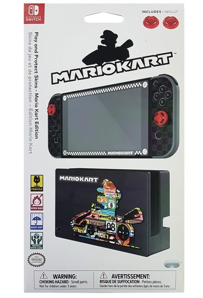 Funda de silicona Play And Protect Skins Mario Kart Edition + 2 Tapas De Goma Para Pulgar Hover Image