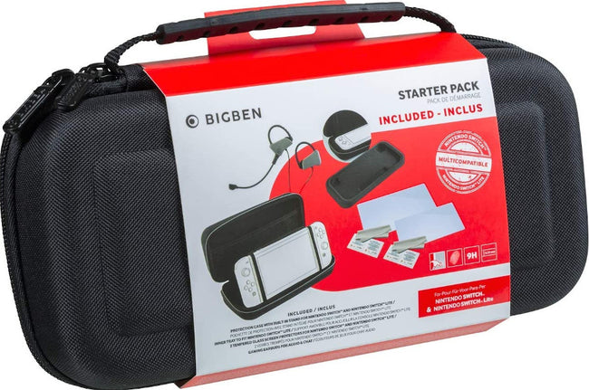 Switch Lite Bigben Starter Pack (lite) (bolsa + Cristal Templado + Auriculares) Hover Image