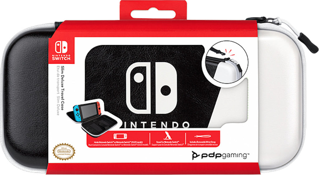 Funda Pdp Slim Deluxe Travel Case Black/white (negro/blanco) (oled/lite)