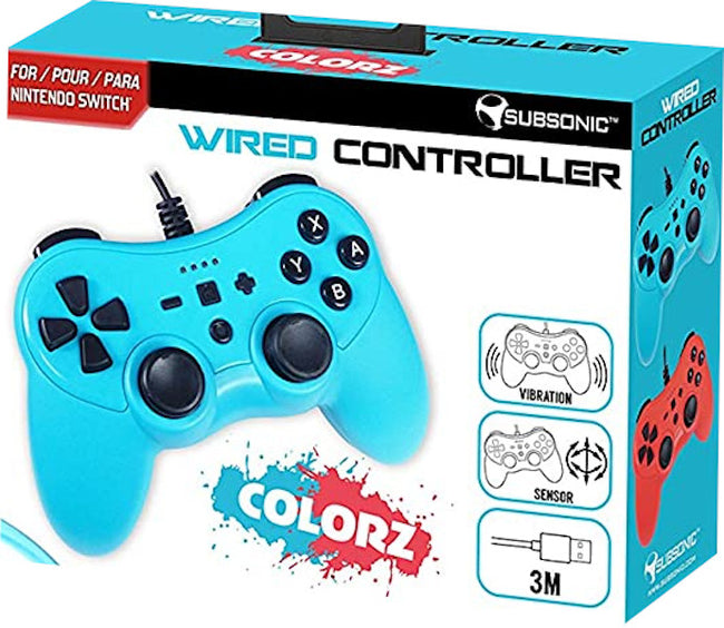 Mando Subsonic Wired Controller Colorz Neon Blue Hover Image