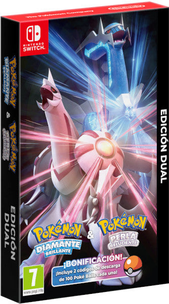 Pokemon Diamante Brillante/perla Reluciente (brilliant Diamond/shining Pearl) Edicion Dual (imp) Nintendo Switch Hover Image