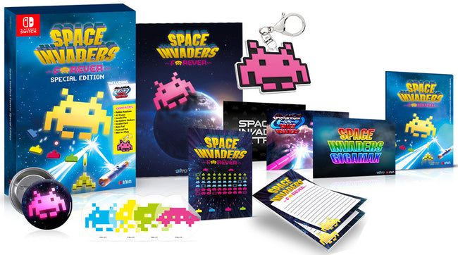 Space Invader Forever Special Ed.(llavero/poster/tarjeta/pegatinas/pin/bloc Notas/postales/placa) Nintendo Switch Hover Image
