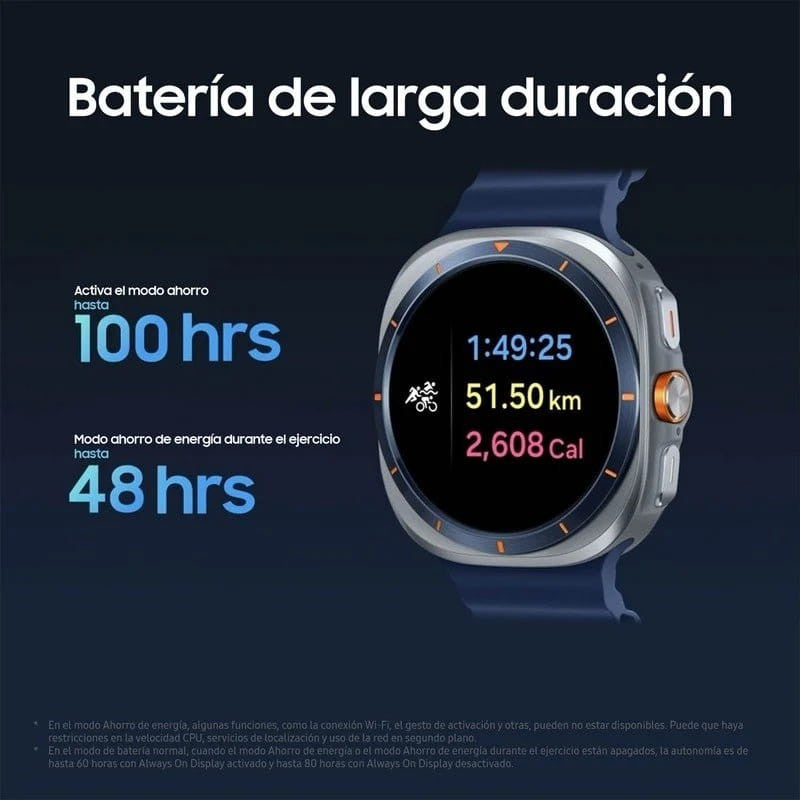 Smartwatch Samsung Galaxy Watch Ultra 2025 Plateado Titanio - Reloj Inteligente