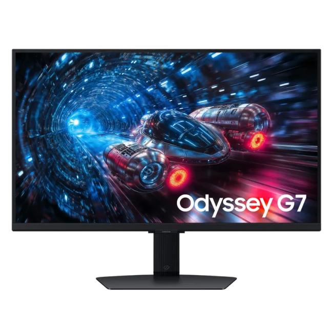 Samsung Odyssey G7 G70F 27 Pulgadas 4K UHD IPS 180Hz/360Hz FreeSync Premium - Monitor Gaming Hover Image