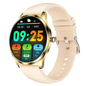TN99 Smartwatch con Correa de Silicona Dorado Pantalla AMOLED 1,43 pulgadas