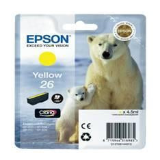 Cartucho Tinta Epson T261440 Amarillo Xp - 600 - 605 - 700 - 800 - Oso Polar Hover Image