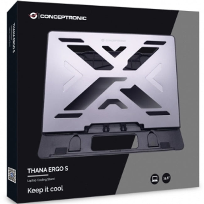 Soporte - Base De Refrigeracion Conceptronic Para Portatiles Hasta 15.6 Pulgadas Aluminio Gris Main Image