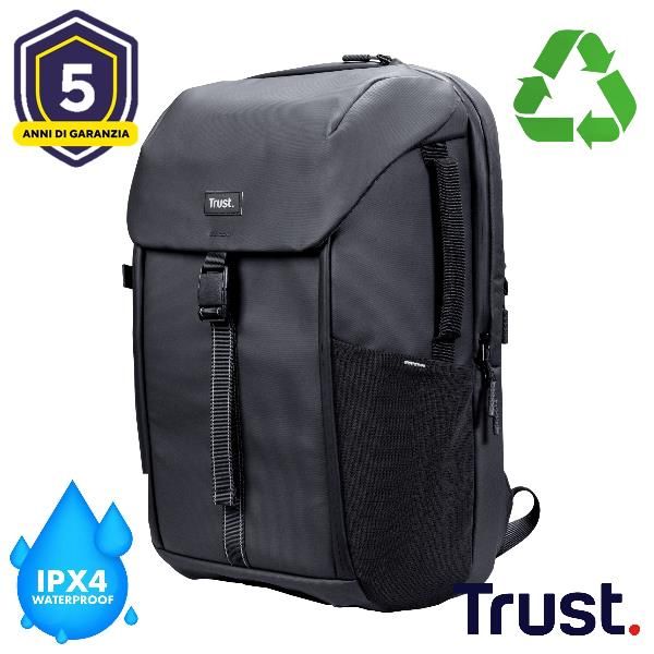 Mochila Trust Jersy Color Negro Para Portatiles Hasta 17" 15 Compartimientos 25l Main Image