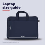 Maletin De Portatil 14" Trust Bologna Slim Eco Compartimento Acolchado Bolsillo Frontal Azul