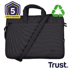 Maletin De Portatil 14" Trust Bologna Slim Eco Compartimento Acolchado Negro