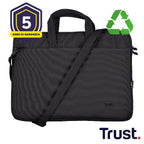 Maletin De Portatil 14" Trust Bologna Slim Eco Compartimento Acolchado Negro