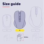 Mouse Trust Wireless Zylo Negro 2400 Dpi Ajustable 6 Botones Plegable