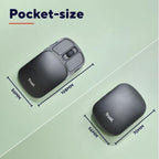 Mouse Trust Wireless Zylo Negro 2400 Dpi Ajustable 6 Botones Plegable