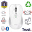 Mouse Trust Wireless Y Bluetooth Ferro Blanco 3200 Dpi Ajustable 9 Botones 3 Dispositivos