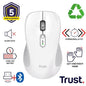 Mouse Trust Wireless Y Bluetooth Ferro Blanco 3200 Dpi Ajustable 9 Botones 3 Dispositivos