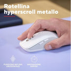 Mouse Trust Wireless Y Bluetooth Ferro Blanco 3200 Dpi Ajustable 9 Botones 3 Dispositivos