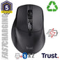 Mouse Trust Wireless Zevo Bt/2.4ghz 6 Botones 1200-3200dpi Recargable Color Negro.
