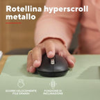 Mouse Trust Wireless Seron Hypscroll Slim 400-2400dpi 6 Botones Recargable Fsc Grs Negro