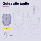 Mouse Trust Wireless Seron Hypscroll Slim 400-2400dpi 6 Botones Recargable Fsc Grs Negro