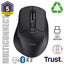 Mouse Trust Wireless Niven Bt/2.4ghz 7 Botones Silencioso 800-3200dpi Recargable Negro