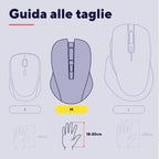 Mouse Trust Wireless Niven Bt/2.4ghz 7 Botones 800-3200dpi Recargable Color Blanco.
