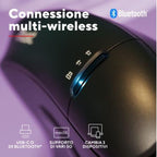 Mouse Trust Vyran Wireless Ergo 2400dpi 7 Botones Hyperscroll Multidevice Recargable Usb-c Negro