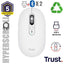 Mouse Trust Wireless Seron Hypscroll Slim 400-2400dpi 6 Botones Recargable Fsc Grs Blanco