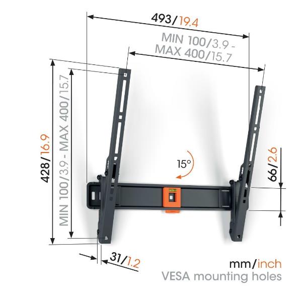 Vogel's Tvm 1413 Soporte De Pared Para Tv / 32" A 65"