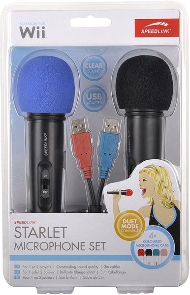 Speedlink 2 Microfonos Para Wiu C/usb Sl3471bk Nintendo Wii U Hover Image