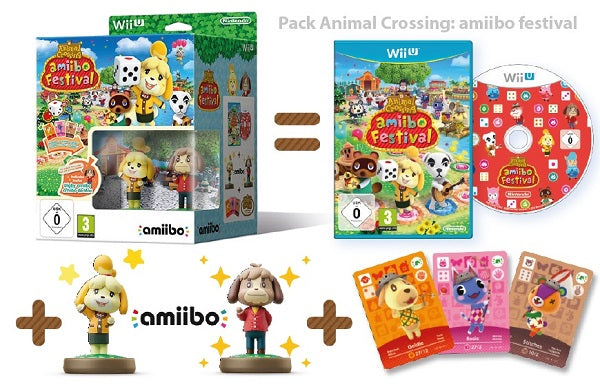 Animal Crossing: Amiibo Festival (2 Figuras Amiibo + 3 Tarjetas Amiibo) Nintendo Wii U Hover Image