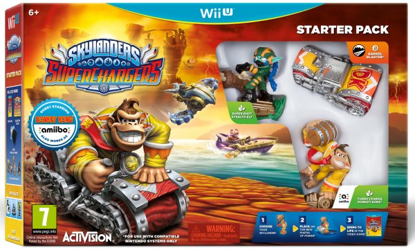 Skylanders Superchargers Starter Pack (incluye Figura Donkey Kong Compatible Con Amiibo) Nintendo Wii U Hover Image