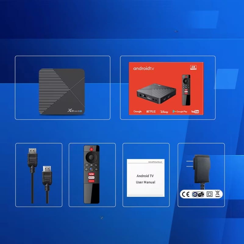 X88 Mini 13 TV RK3528 2GB/16GB Android 13 Negro - Android TV